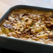 Recipe: Creamy Leek, Sprout & Butter Bean Gratin