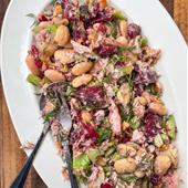 Recipe: Butter Bean, Mackerel & Beetroot Chopped Salad